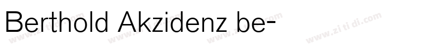 Berthold Akzidenz be字体转换